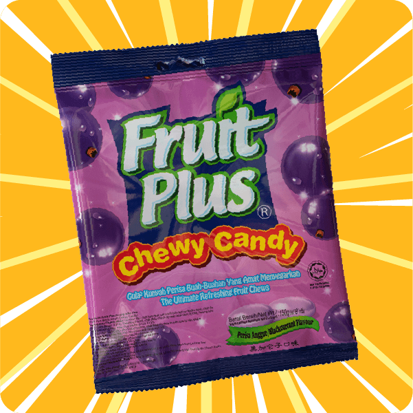 Fruit Plus Blackcurrant Chewy Candy