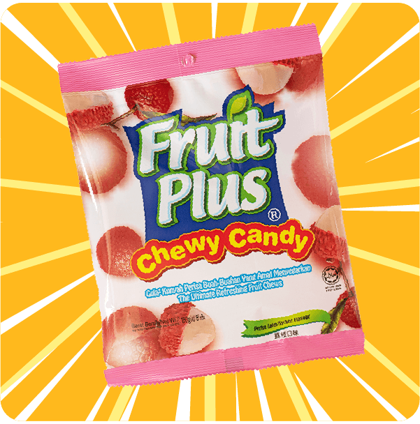 Fruit Plus Lychee Chewy Candy