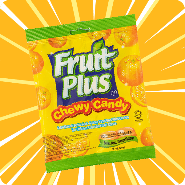 Fruit Plus Orange Chewy Candy