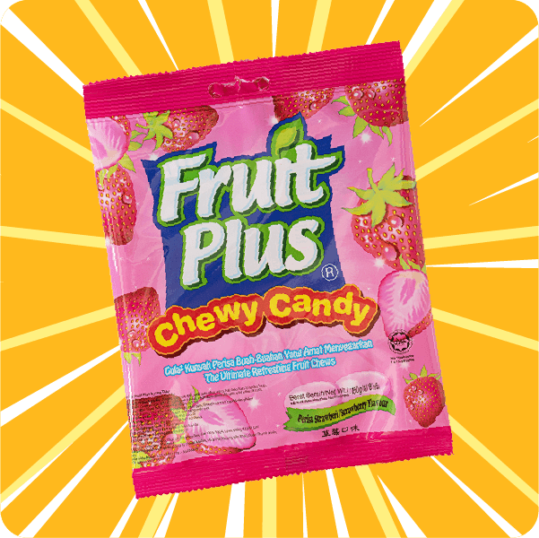 Fruit Plus Strawberry Chewy Candy