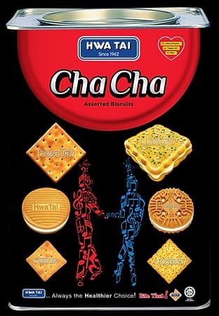 HwaTai ChaCha Assorted Biscuits Tin (600g)
