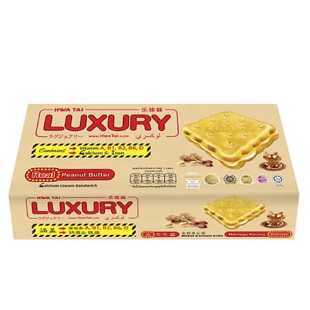 Luxury Real Peanut Butter Calcium Cream Sandwich